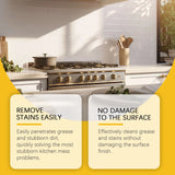 Jaysuing Kitchen Degrease Spray Quick Dissolve Oil Stains Remove Stubborn Stains Polishing Refreshing Kitchen Oven Cleaner Spray