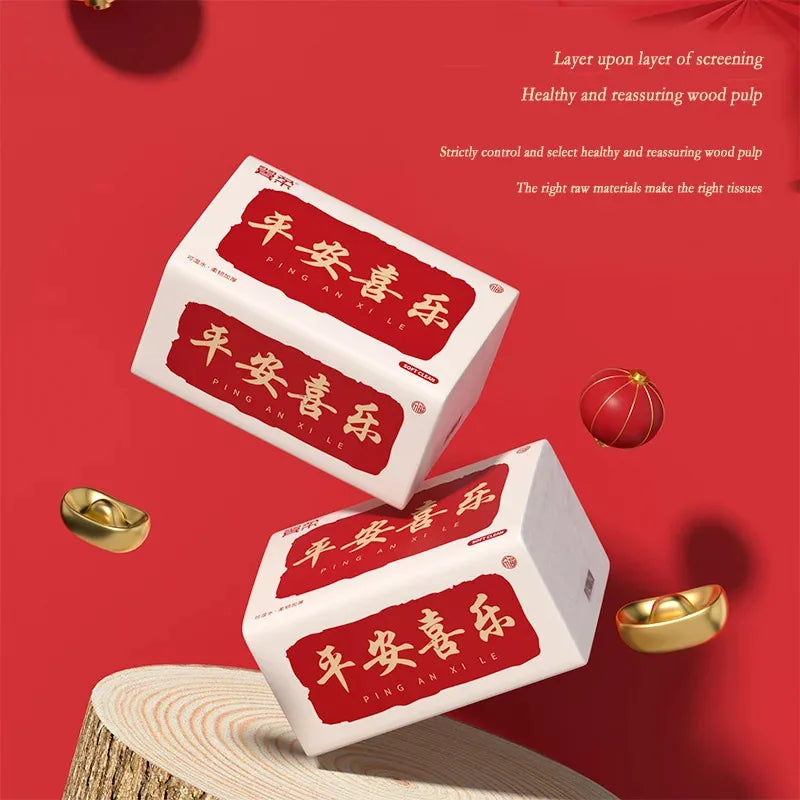 4/10/30 large packs of toilet paper can be wet water pliable log affordable pack tissues napkins 5 layer thickened embossed