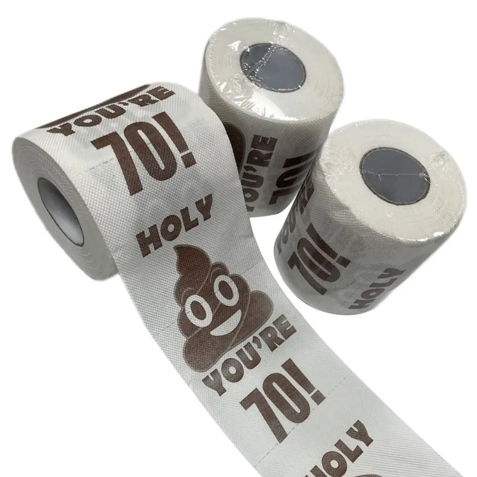 1 Roll Room Supplies Decor Tissue Birthday Gifts Toilet Paper Funny Birthday Rolls Roll Printed Funny Paper Towel
