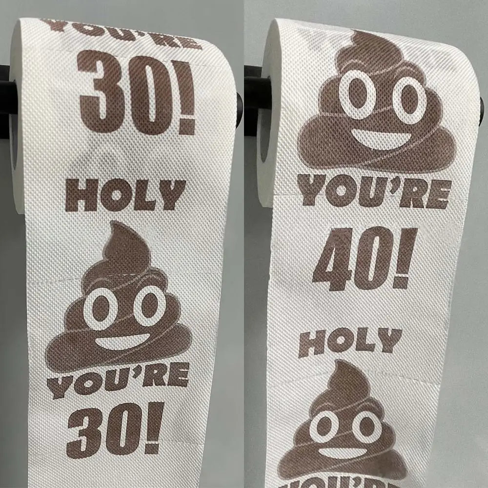 Cartoon Room Supplies Decor Tissue Party Decoration Funny Birthday Rolls Toilet Paper Roll Printed Funny Paper Towel