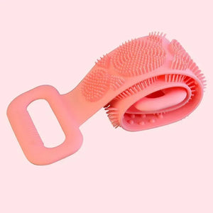 Silicone Back Scrubber for Shower Bath Body Brush Back Washer with Handle for Men and Women Deep Cleansing Massage Skin