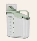 Airtight Rice Storage Container with Measuring Cup Cereal Dry Food Containers Dispenser Pet Dog Cat Food Container Box BPA Free