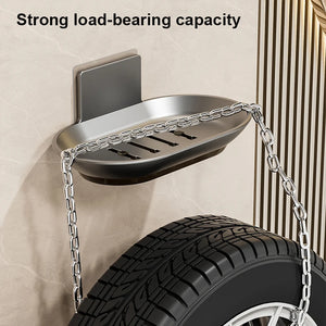 Bathroom Aluminum Alloy Soap Dish Free-Punching Wall Mounted Soap Sponge Holder Organizer Accessories Kitchen Soap Holder