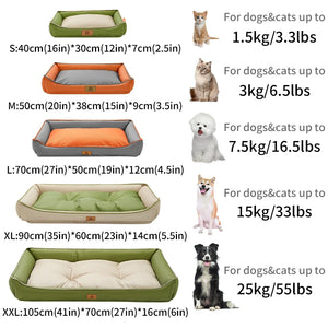 Waterproof Dog Bed Fluffy Soft High Rebound Breathable Dogs Mat Beds for All-season Easy Clean Anti-slip Pet Dog Accessories