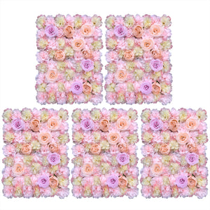 Artificial Wall Panels Flower Wall Mat Silk Flower Panels for Outdoor Garden Backyard Fence Privacy Screen and Indoor Wall Decor