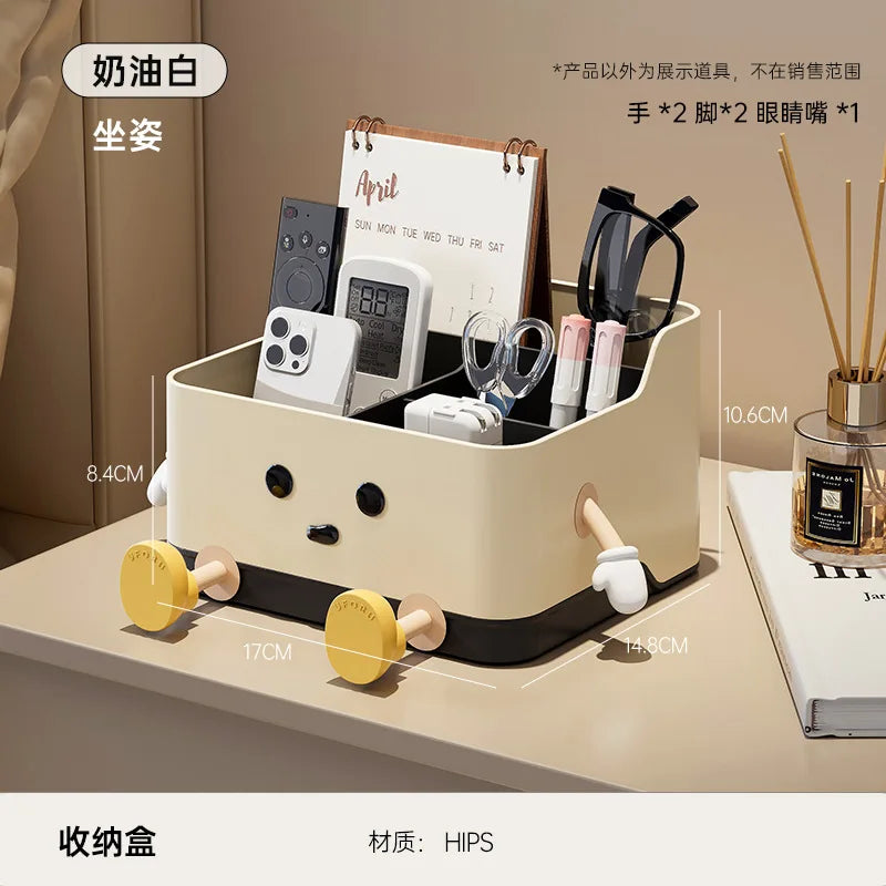 Desktop Storage Box Living Room Remote Control Miscellaneous Organizing Box Office Dormitory Stationery Compartment Home Supply