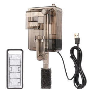 Fish Tank Filter Water Pumps External Hang Up Filter For Aquarium Filter Oxygen Submersible Water Purifier Suspended Filter