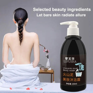 Volcanic Mud Body Wash Effective 3 in 1 Moisturizing Fast Whitening 250ml Firming Skin Deep Sea Mud Body Cleansers