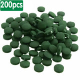100/1500pc High Purity Spirulina Tablets Spiral Seaweed Enrichment Favorite Pets Food Fish Crystal Red Shrimp Fish Food Aquarium