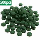 100/1500pc High Purity Spirulina Tablets Spiral Seaweed Enrichment Favorite Pets Food Fish Crystal Red Shrimp Fish Food Aquarium