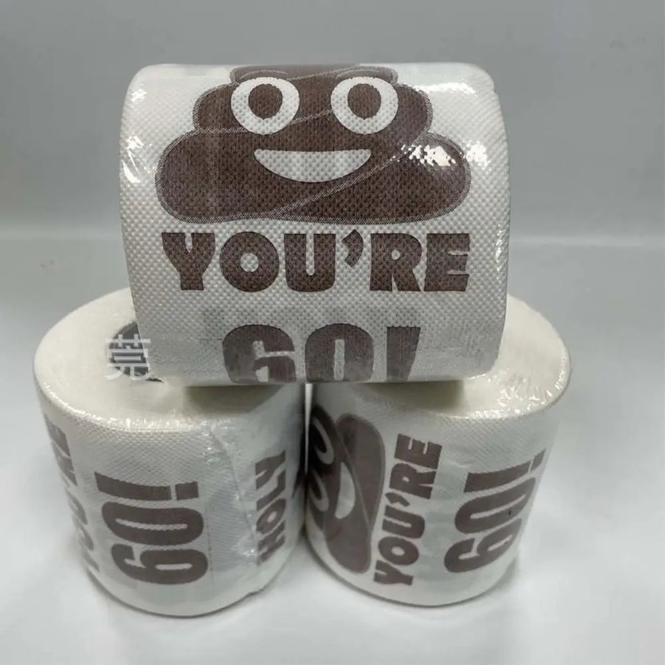 1 Roll Room Supplies Decor Tissue Birthday Gifts Toilet Paper Funny Birthday Rolls Roll Printed Funny Paper Towel