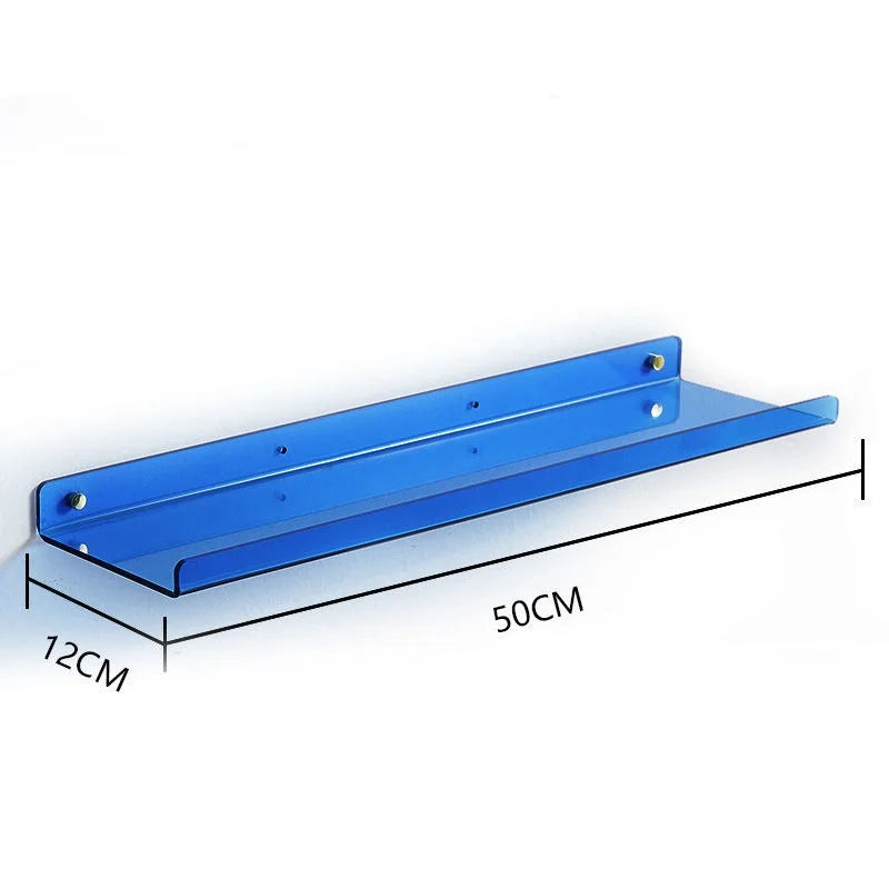 Acrylic Storage Rack Wall Panel No Need To Drill Holes, Bathroom, Bathroom, Kitchen Storage Rack, Organic Glass Strong Sticker