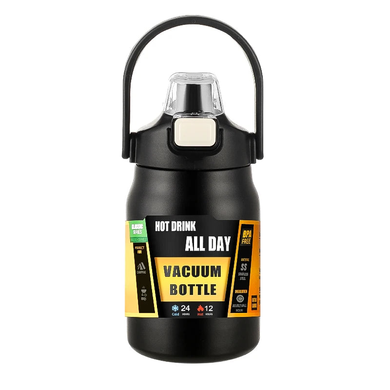 SUS304 Stainless Steel Thermos Portable Tumbler Vacuum Flasks Cold and Hot Sports Water Bottle