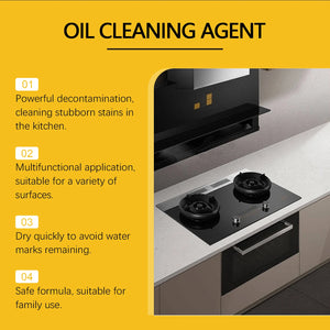 Jaysuing Kitchen Degrease Spray Quick Dissolve Oil Stains Remove Stubborn Stains Polishing Refreshing Kitchen Oven Cleaner Spray