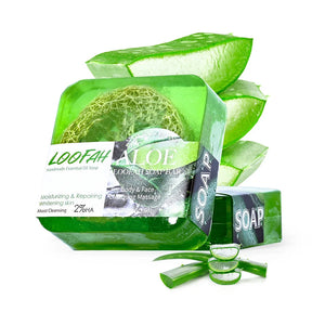 New Arrival Lemon Loofah Soap 100g Handmade Essential Oil Soap with Loofah Lavender Soap Rose Soap Kojic Acid Soap Turmeric Soap