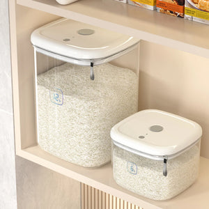 6L/12LSealed Rice Bucket Flour Storage Box Large Capacity Pet Grain Storage Bucket Cat Grain Bucket Miscellaneous Grain Rice Jar