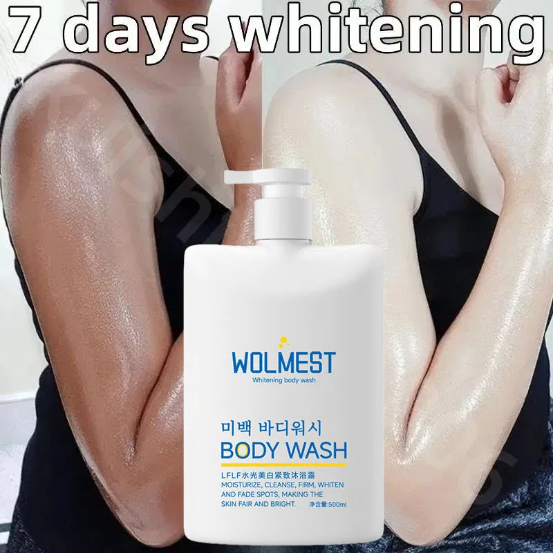 500ml Whitening Body Wash Shower Gel Deep Cleansing Removing Dirt Dead Skin Oil Control Even Skin Tone To Lighten Pigmentation