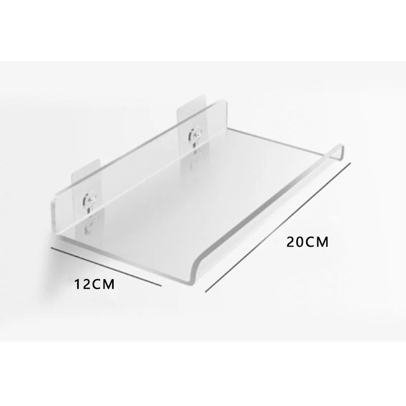 Acrylic Storage Rack Wall Panel No Need To Drill Holes, Bathroom, Bathroom, Kitchen Storage Rack, Organic Glass Strong Sticker