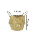 Seaweed Wicker Basket Rattan Hanging Flowerpot  Dirty Clothes    Storage    WF1015