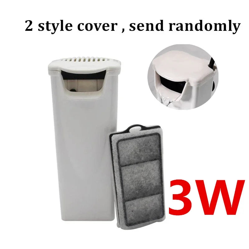 Energy-saving 3W Waterfall Filter Pump for Turtle/Fish Tanks with Low Water Level, Oxygen Supply and 200L/h Flow Rate 220-240v