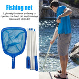 Fish Pond Skimmer Net Telescopic Pool Ponds Cleaning Net Detachable Durable Lightweight Multifunctional Debris Tools Accessories