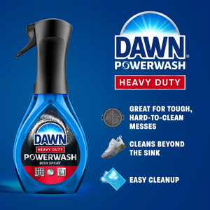 Powerwash Heavy Duty Dish Spray Multi-Purpose Cleaner Tough Grease Remover Fast Suds BBQ Grill Cleaner All-Purpose Formula 16 FL