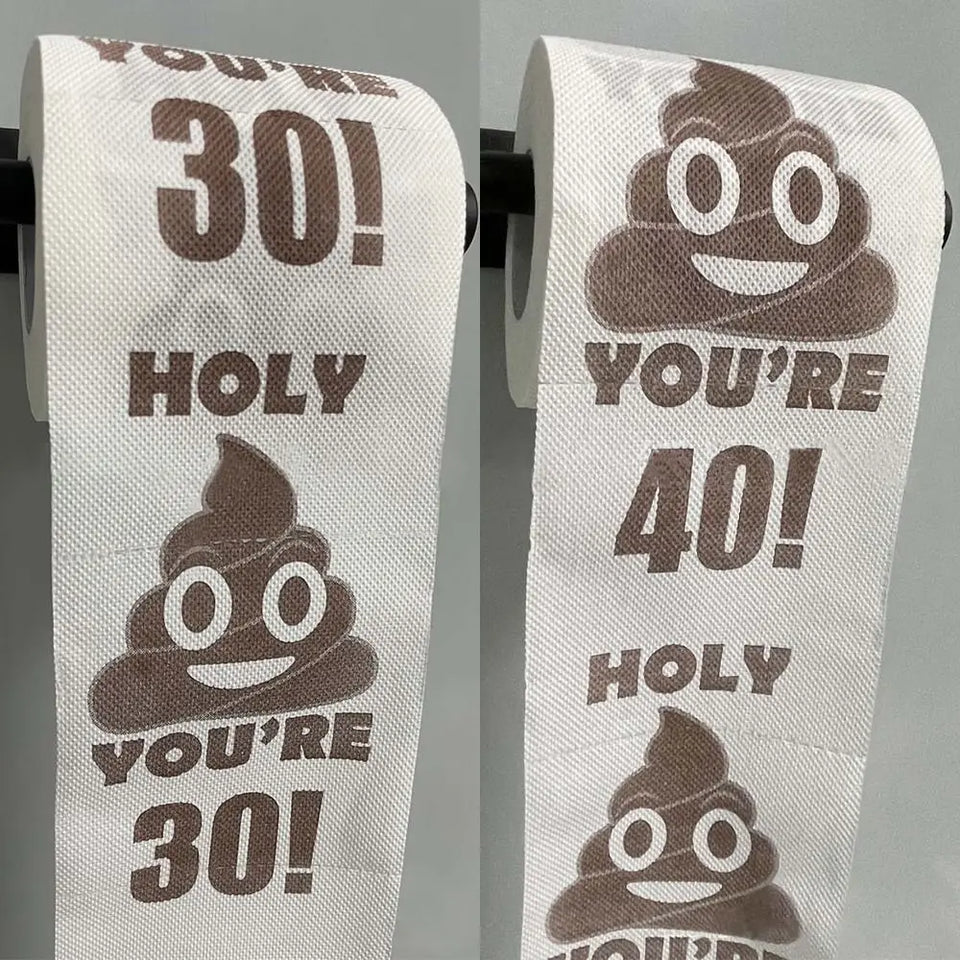 1 Roll Room Supplies Decor Tissue Birthday Gifts Toilet Paper Funny Birthday Rolls Roll Printed Funny Paper Towel