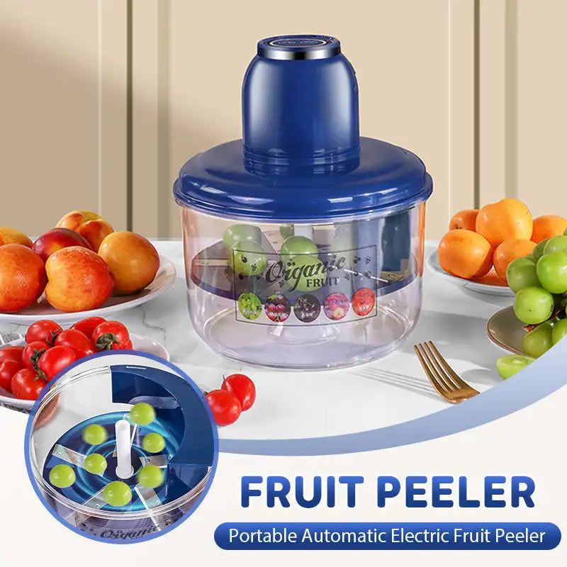 New Automatic Fruit Peeler Machine Wireless Portable Grape/Apple/ Garlic/plum/Peach Peeler for Home, Fast & Easy Kitchen Gadget