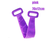 Foot Wash Mat Silicone Sponge Body Brush in The Shower Reusable Wall Mounted Back  Silicone Bath Foot Massage Pad Shower