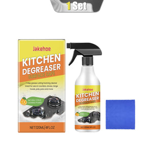 120ml Kitchen Degreaser Spray Household Oil Stain Deep Cleaning Stove Utensils Foam Cleaner Renewed Shine for Kitchen Appliances