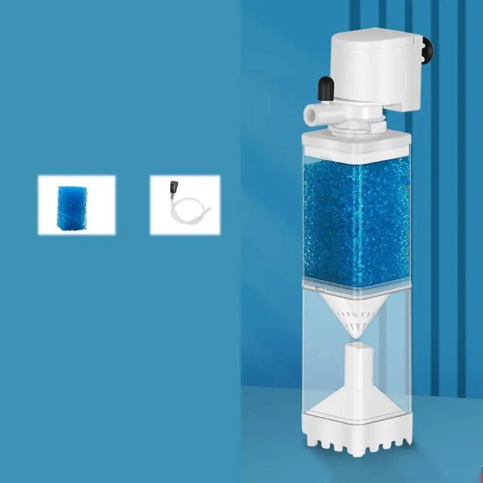 Mute Fish Tank Submersible Filter Plastic Built-in Filter Water Purification Water Circulation Pump Removable Suction Toilet