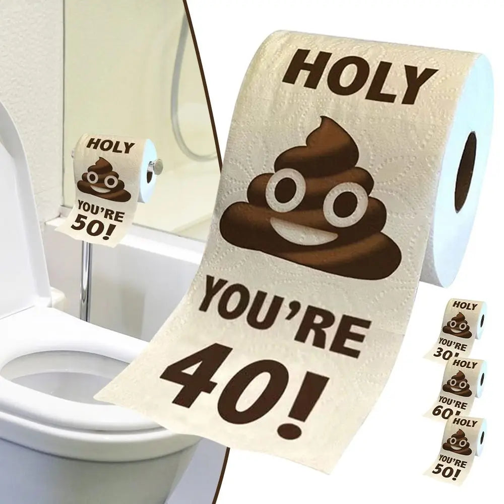 1 Roll Room Supplies Decor Tissue Birthday Gifts Toilet Paper Funny Birthday Rolls Roll Printed Funny Paper Towel