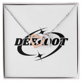 Interlocking Hearts Necklace (Yellow & White Gold Variants)